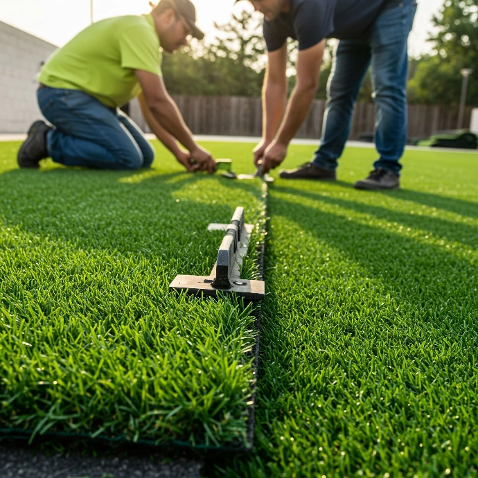 installatie van kunstgras 